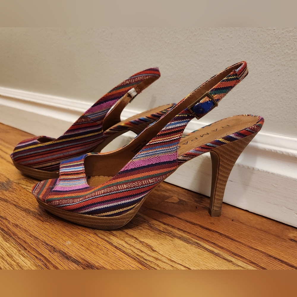 Size: 7, Rampage High Heel Flanders, Corlorful And Cute!